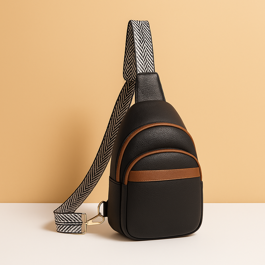 Faux leather crossbody sling bag with anti-theft pocket | Sophie