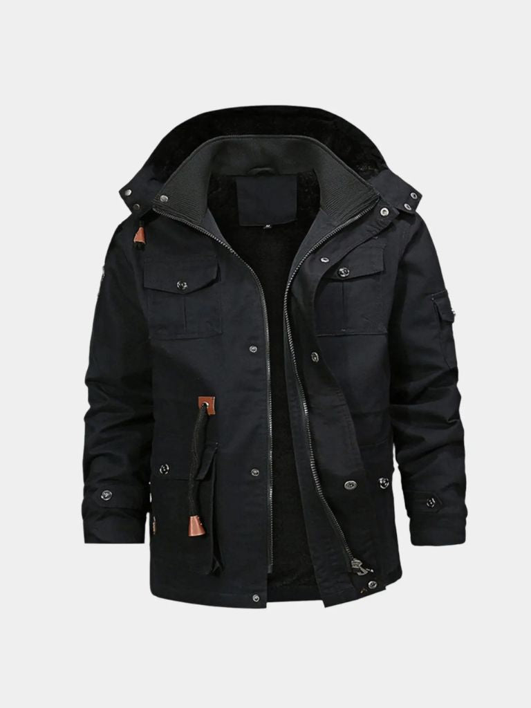 Rowan Fleece Hooded Bomber Jacket
