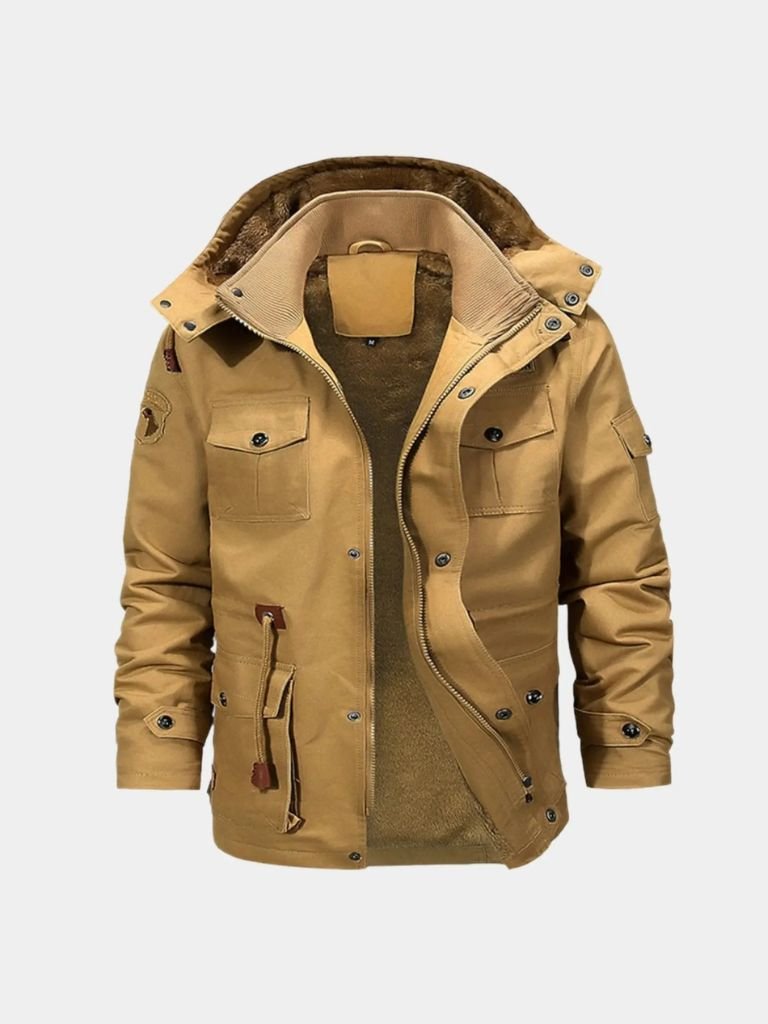 Rowan Fleece Hooded Bomber Jacket