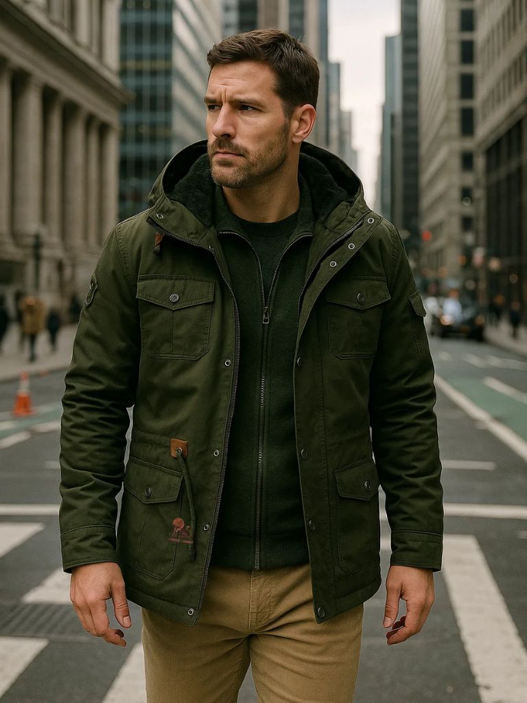 Rowan Fleece Hooded Bomber Jacket