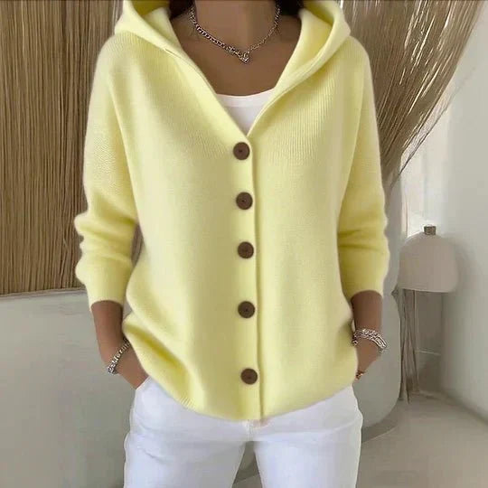 FLEUR - Sophisticated Long Sleeve Cotton Cardigan
