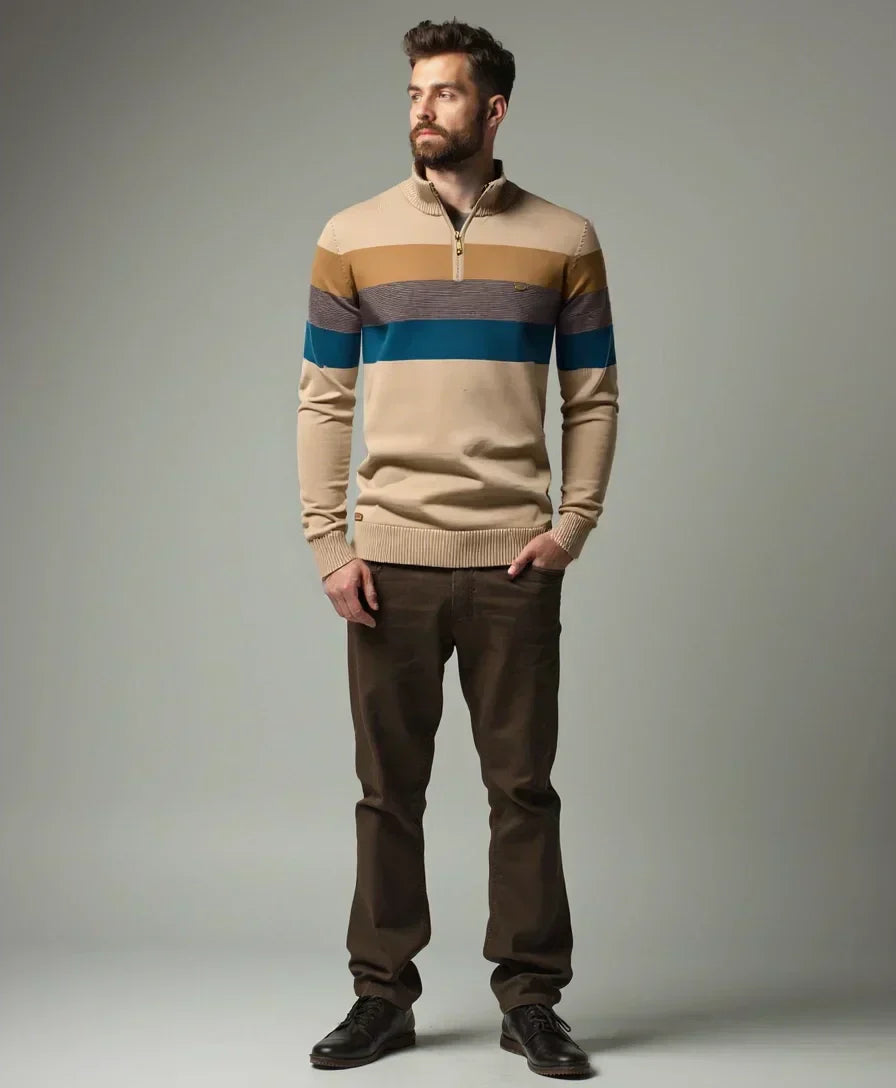 Minimalist Beanie with High Collar - Rowan