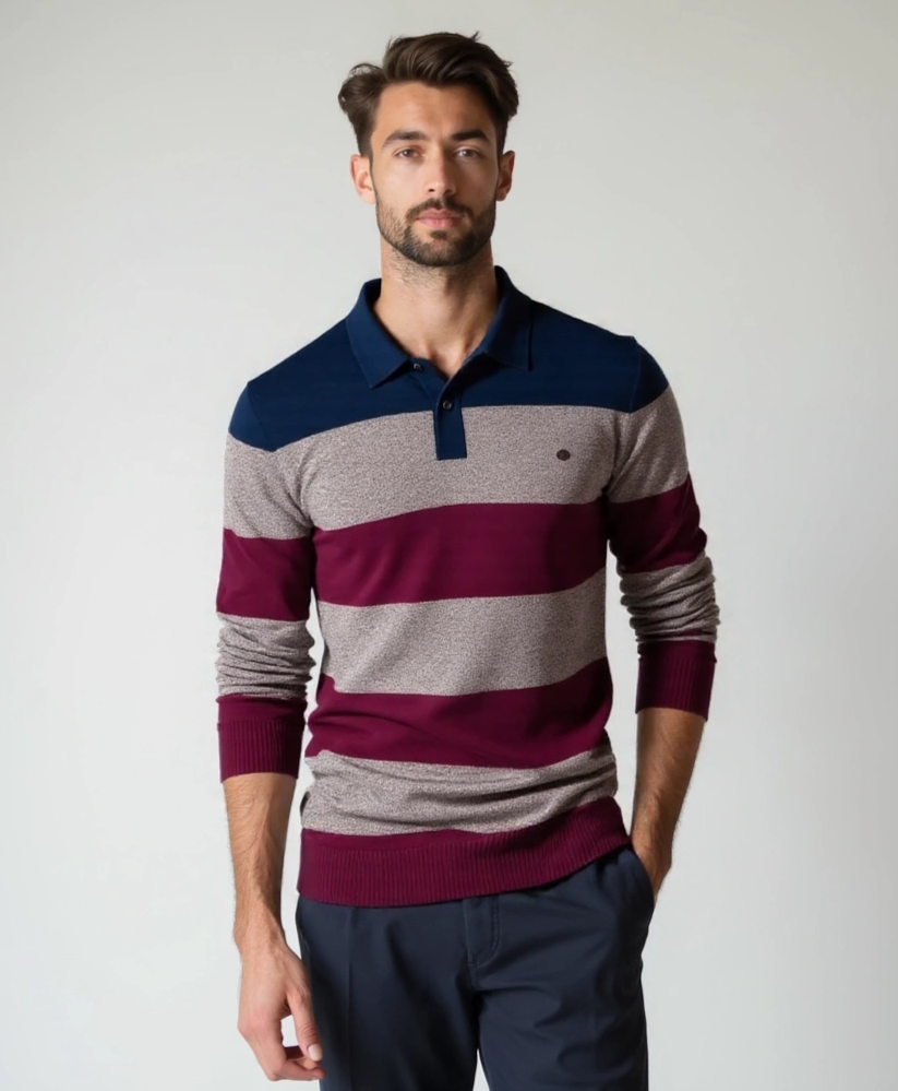 Colorful Hooded Sweatshirt with Half-Zip - Rowan