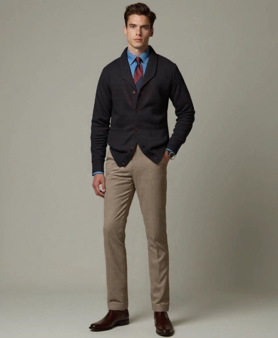 British Knitted Cardigan - Rowan