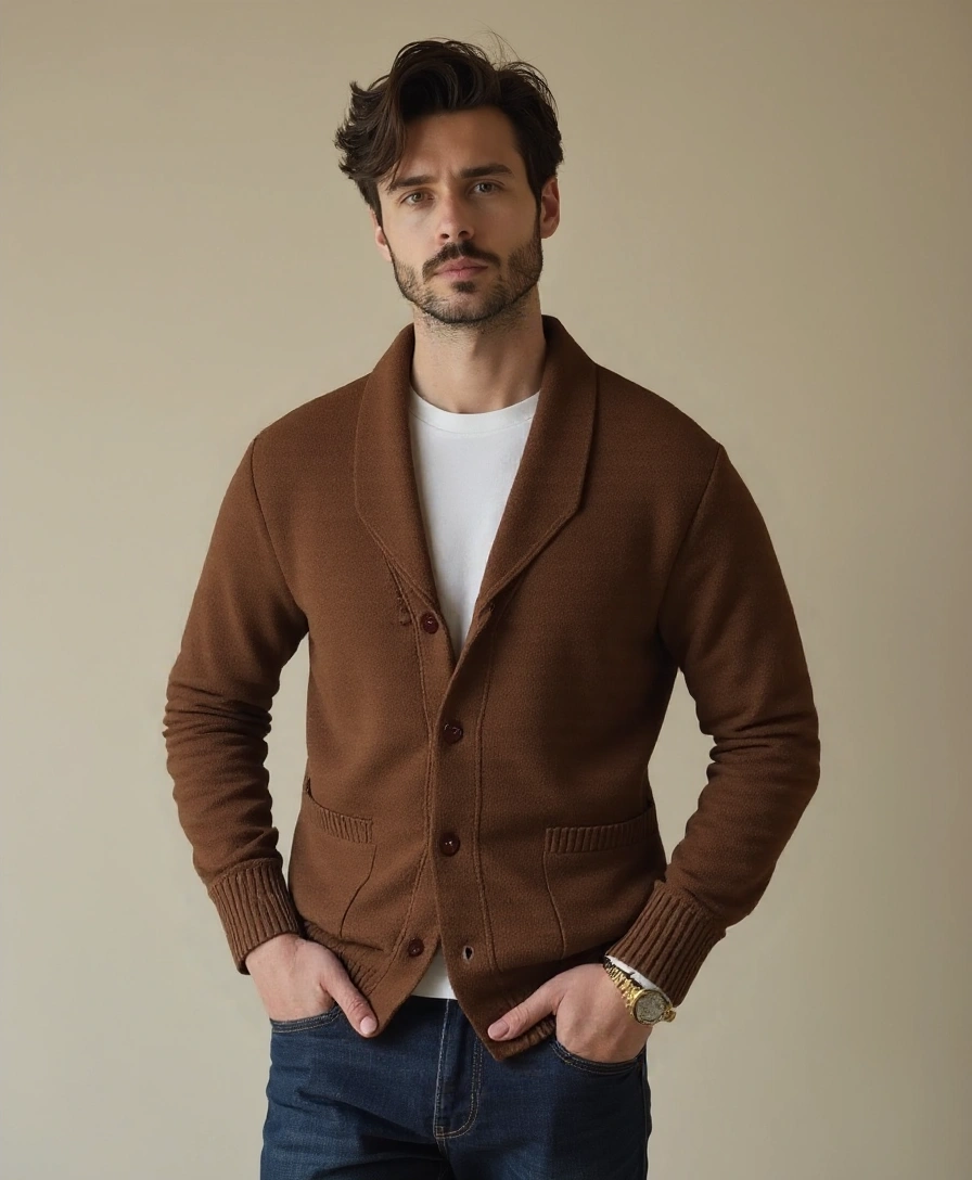British Knitted Cardigan - Rowan