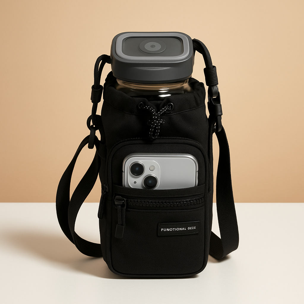 Insulated bottle carrier crossbody bag | Isla