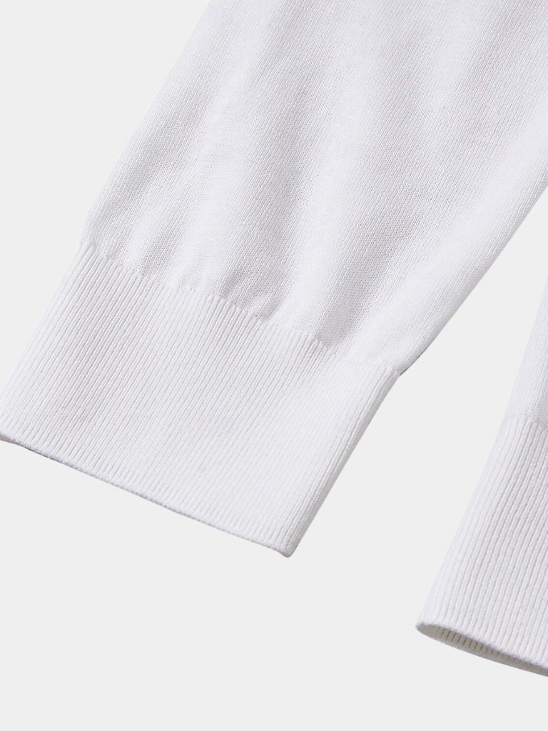 Ivory Elite Long Sleeve Polo – Rowan