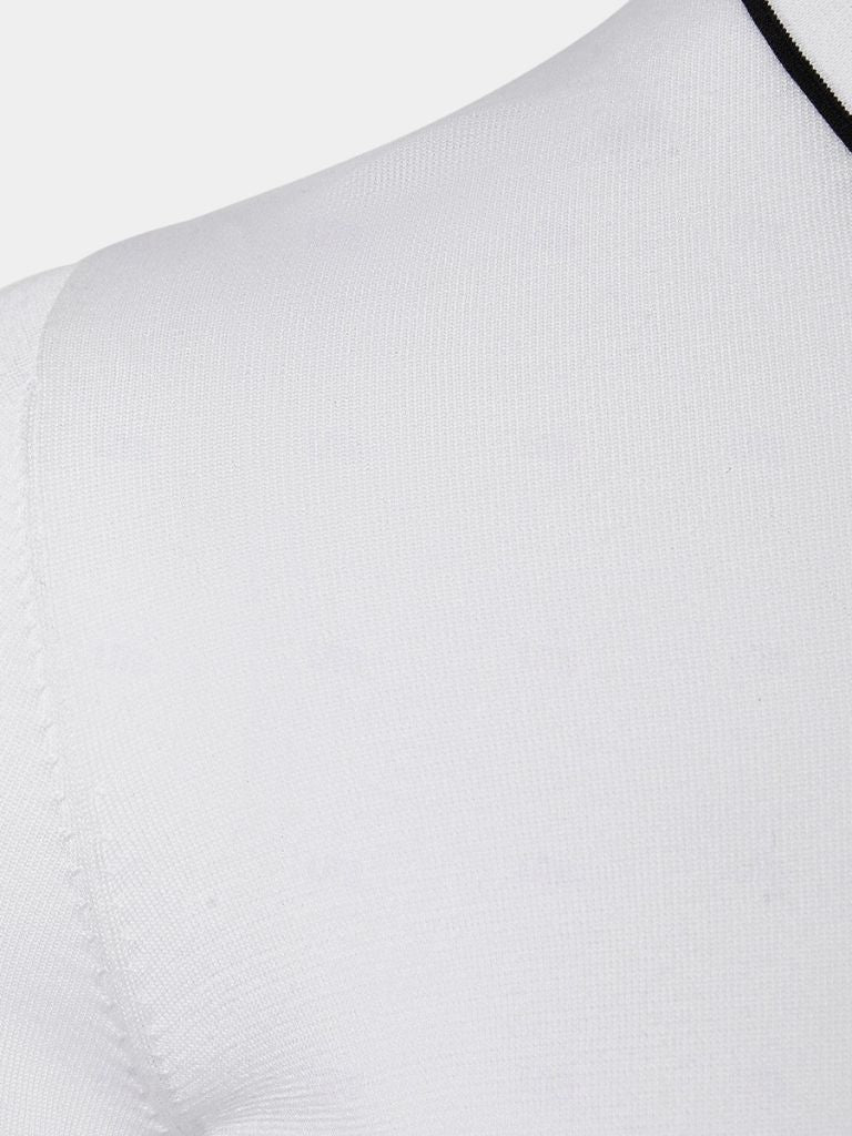 Ivory Elite Long Sleeve Polo – Rowan