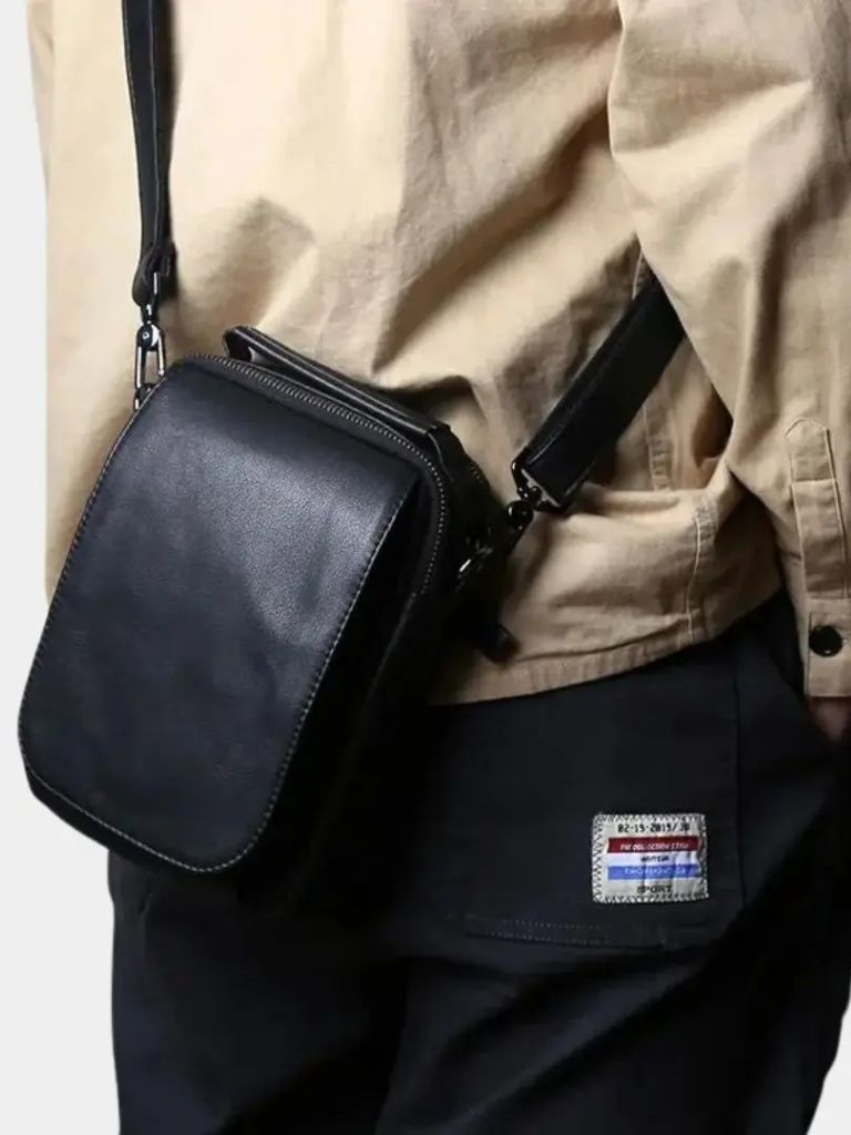 Rowan Men's Leather Messenger Bag