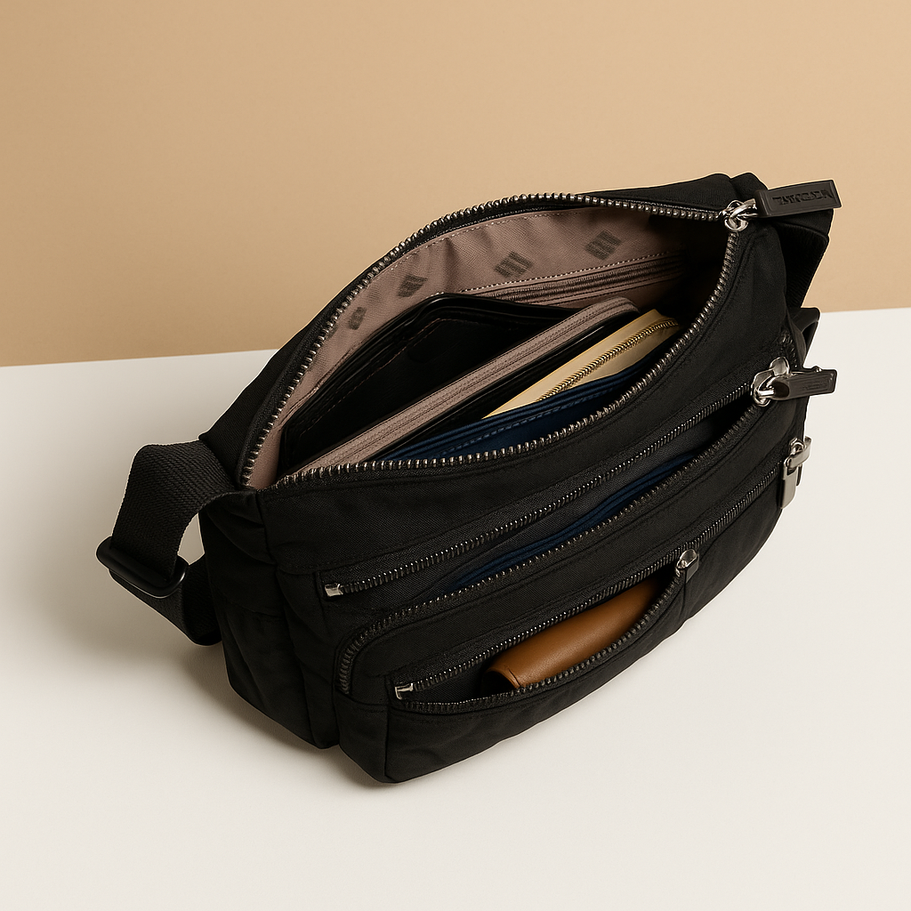 Luxury anti-theft messenger bag | Claire