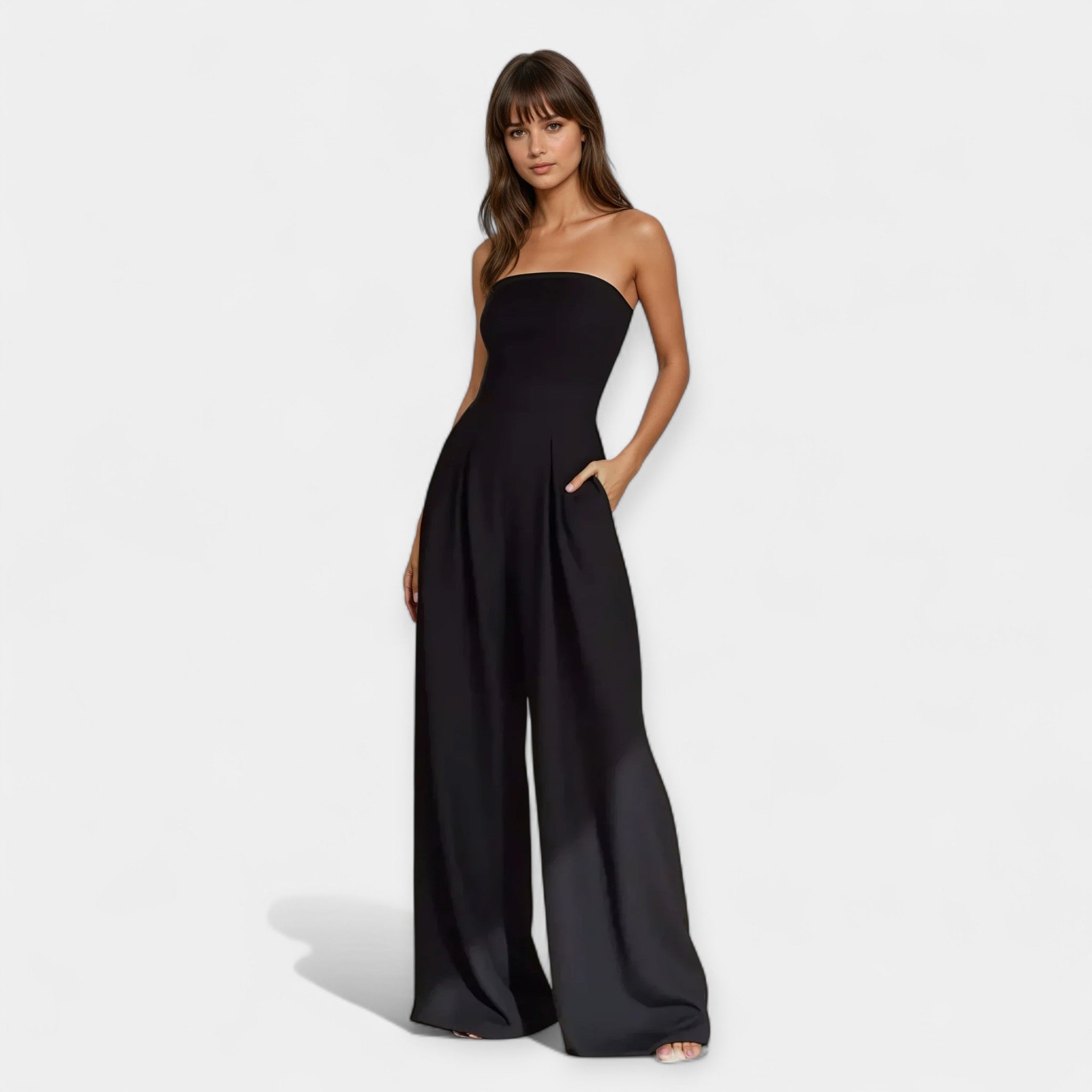 Strapless Bustier Jumpsuit