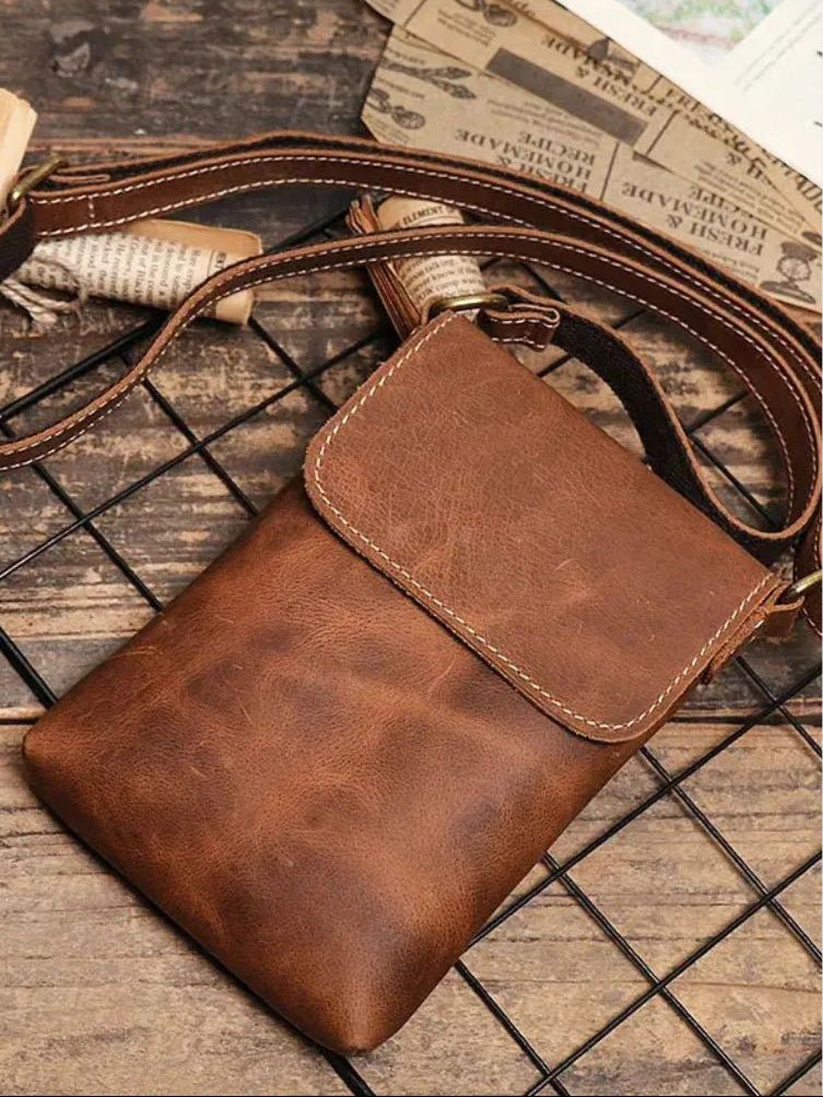 Rowan Men's Mini Leather Crossbody Bag