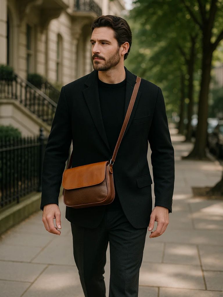 Rowan Milan Essential Leather Crossbody Bag