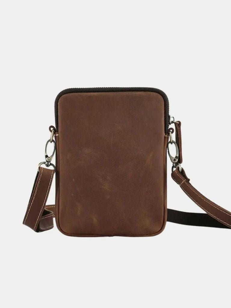 Rowan Minimalist Leather Crossbody Bag