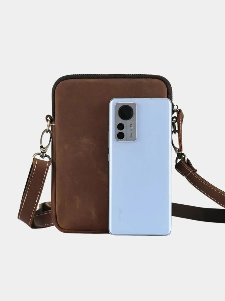 Rowan Minimalist Leather Crossbody Bag