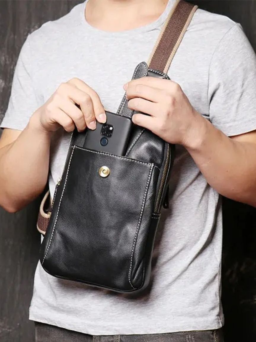 Rowan Minimalist Leather Shoulder Bag