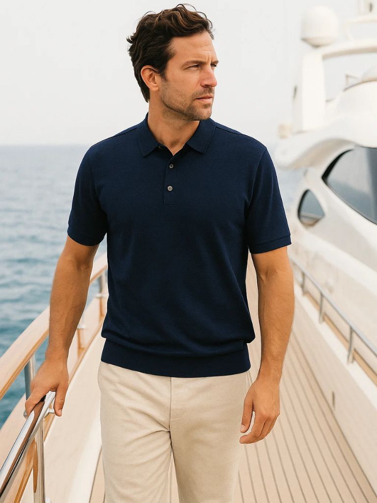 Navy Windsor Polo – Rowan