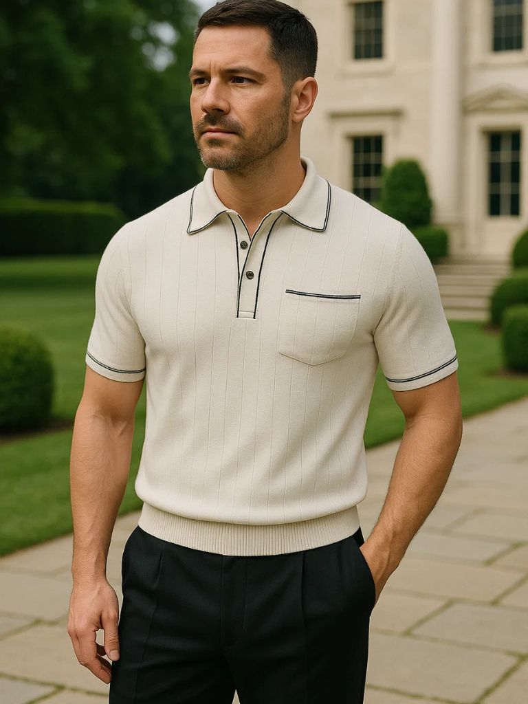 Old Money Knit Polo - Rowan