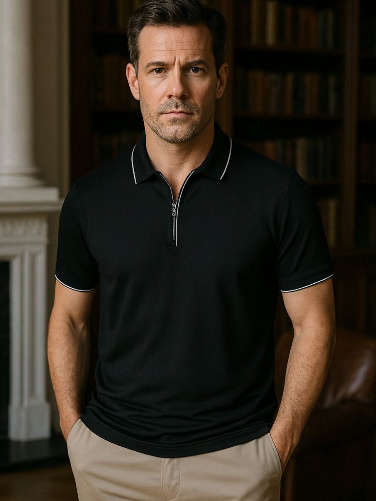Midnight Oxford Polo - Rowan