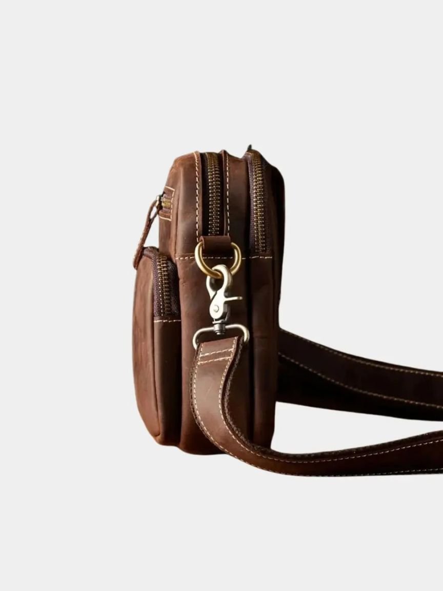 Rowan Men's Vintage Leather Shoulder Bag