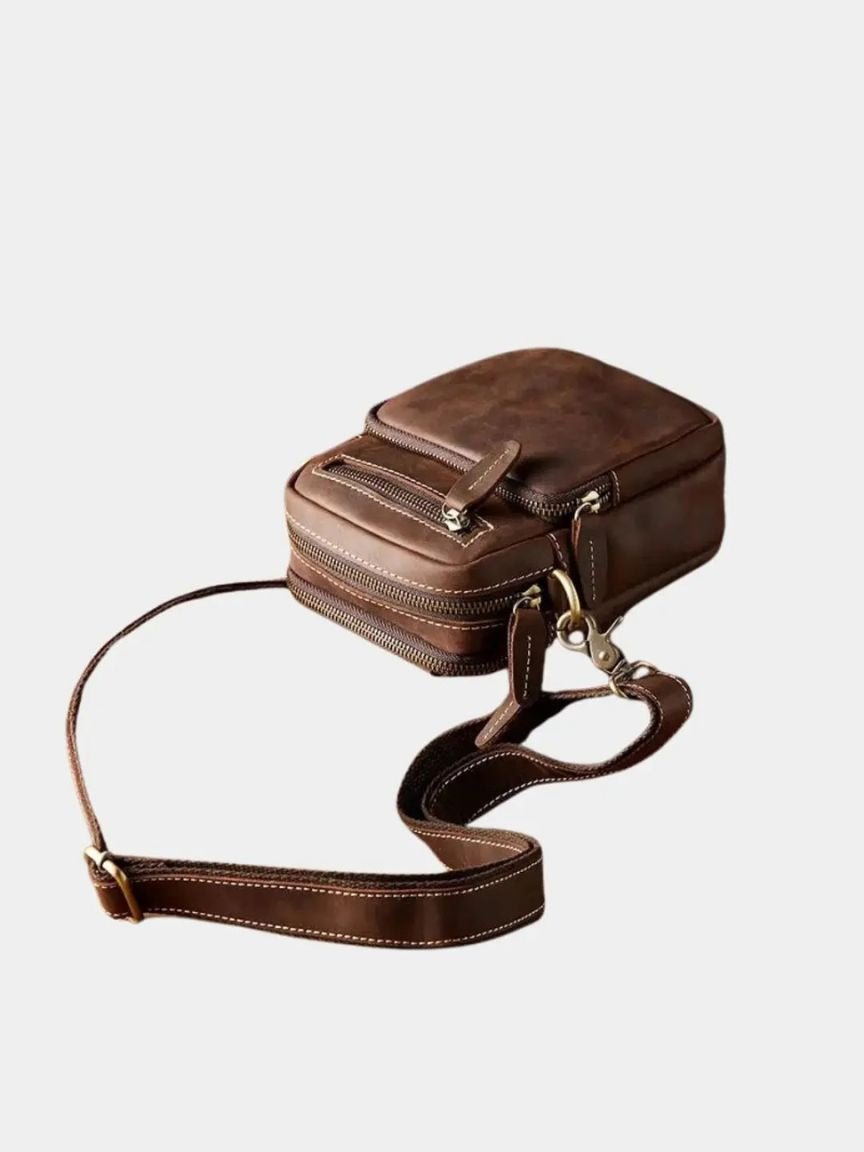 Rowan Men's Vintage Leather Shoulder Bag
