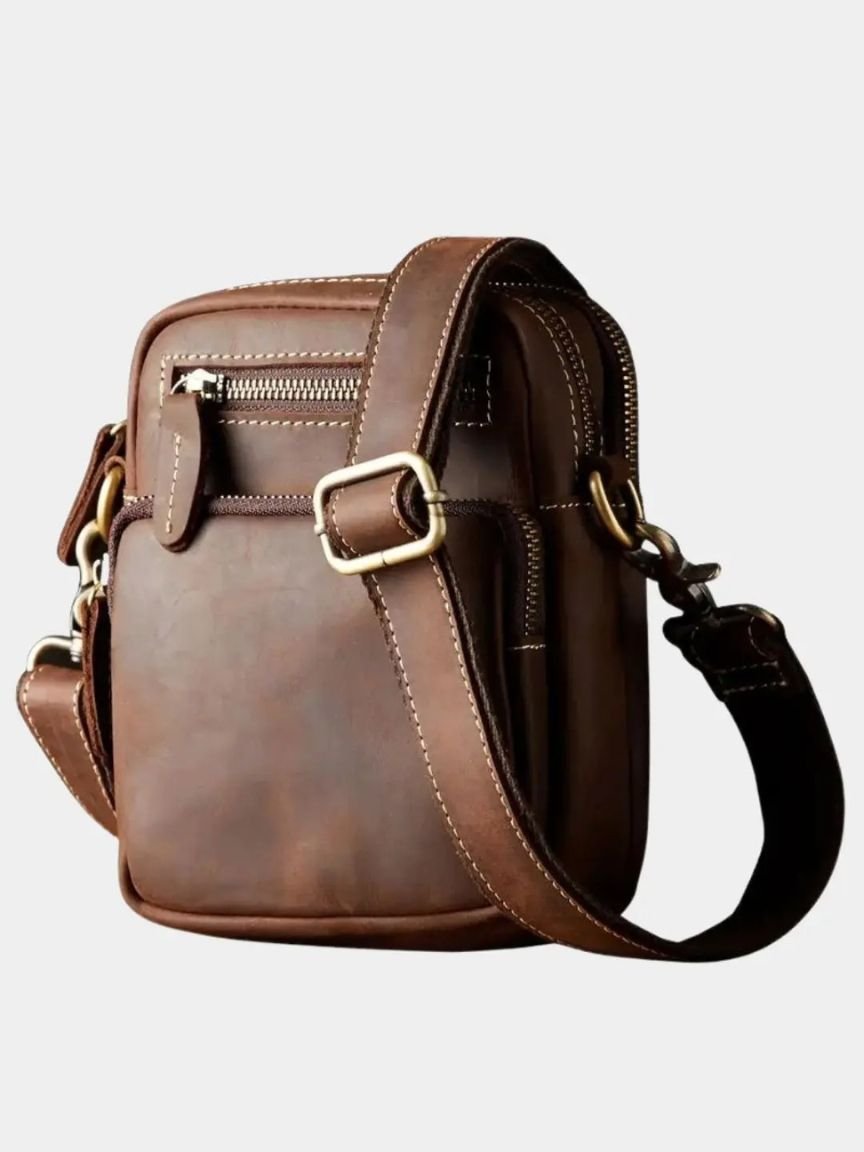 Rowan Men's Vintage Leather Shoulder Bag