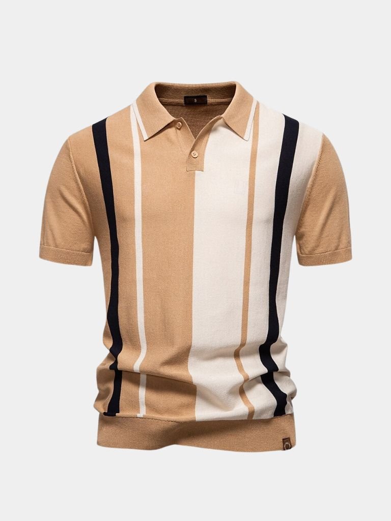 Retro Striped Polo – Rowan