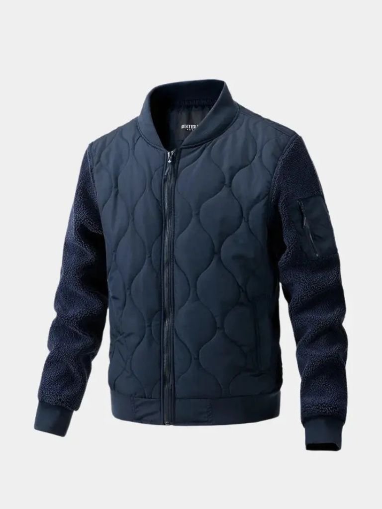 Rowan Padded Sherpa Sleeve Bomber Jacket
