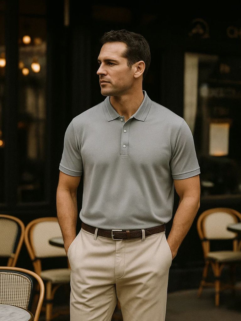 Steel Gray Polo – Rowan