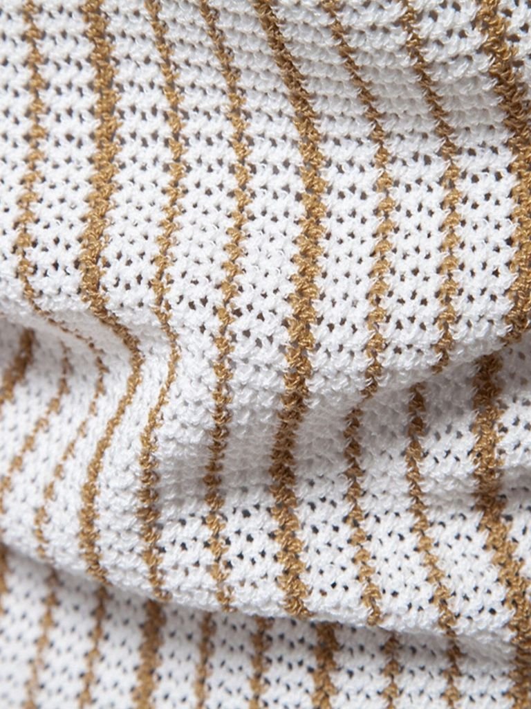 Striped Knit Polo - Rowan