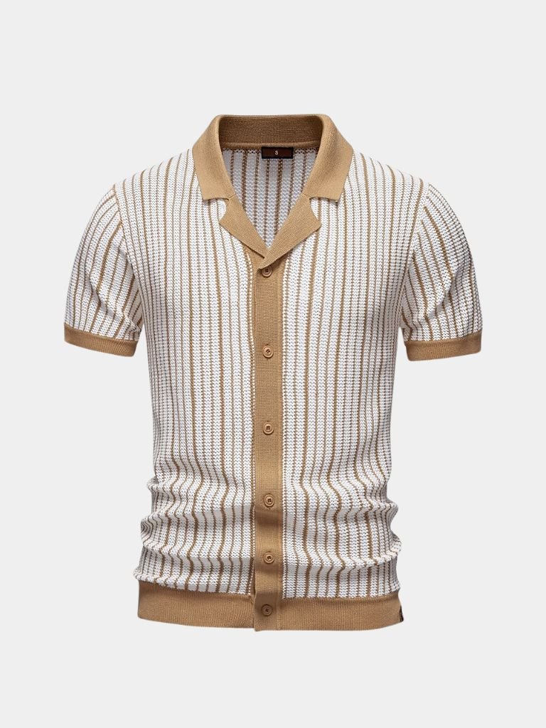 Striped Knit Polo - Rowan