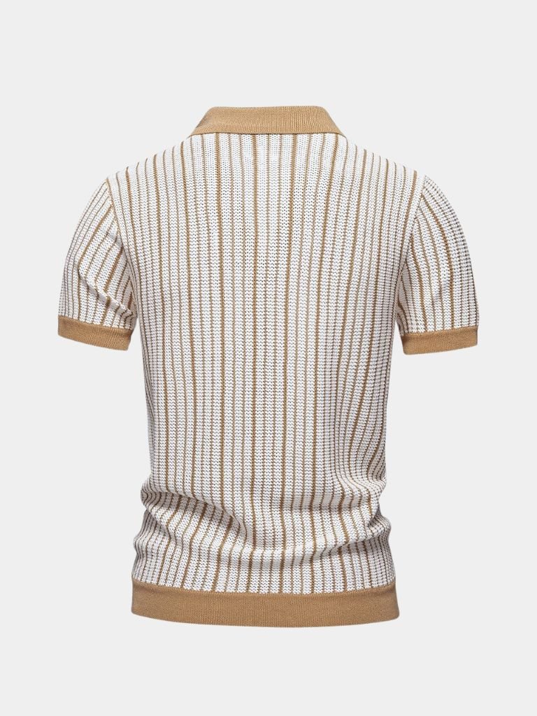 Striped Knit Polo - Rowan