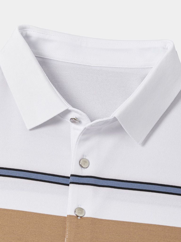 Sunset Striped Polo – Rowan