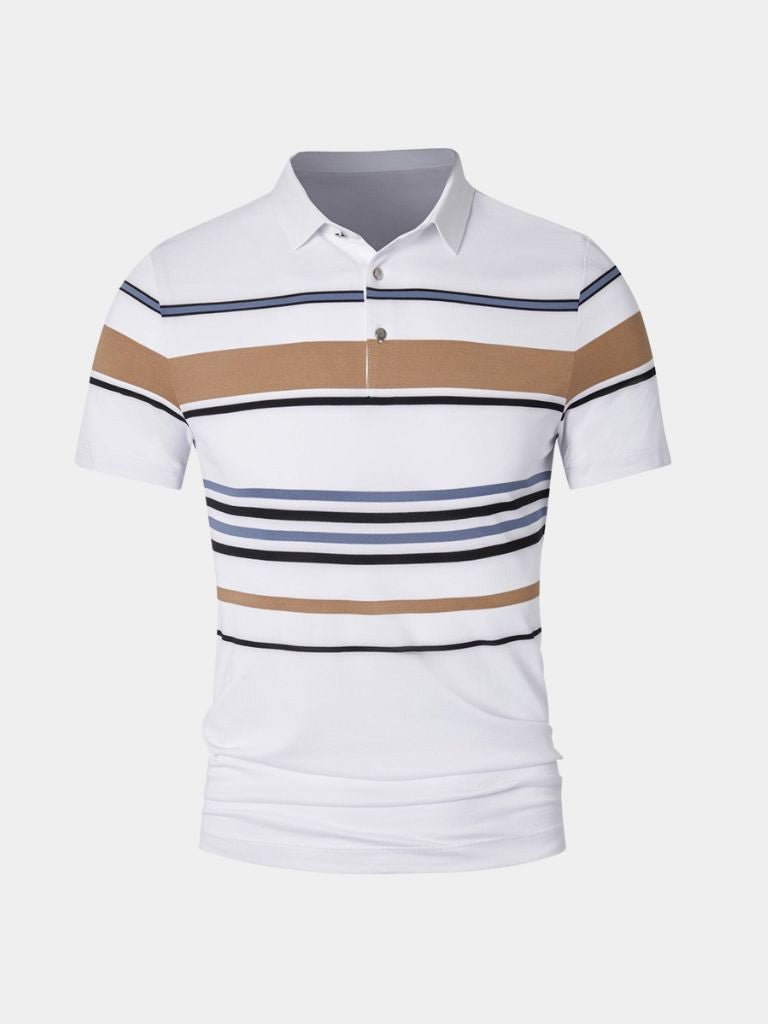 Sunset Striped Polo – Rowan
