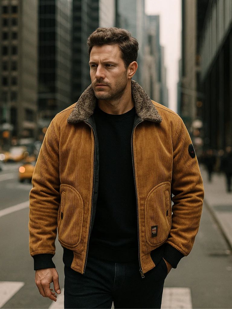Rowan Corduroy Thermal Windbreaker Jacket