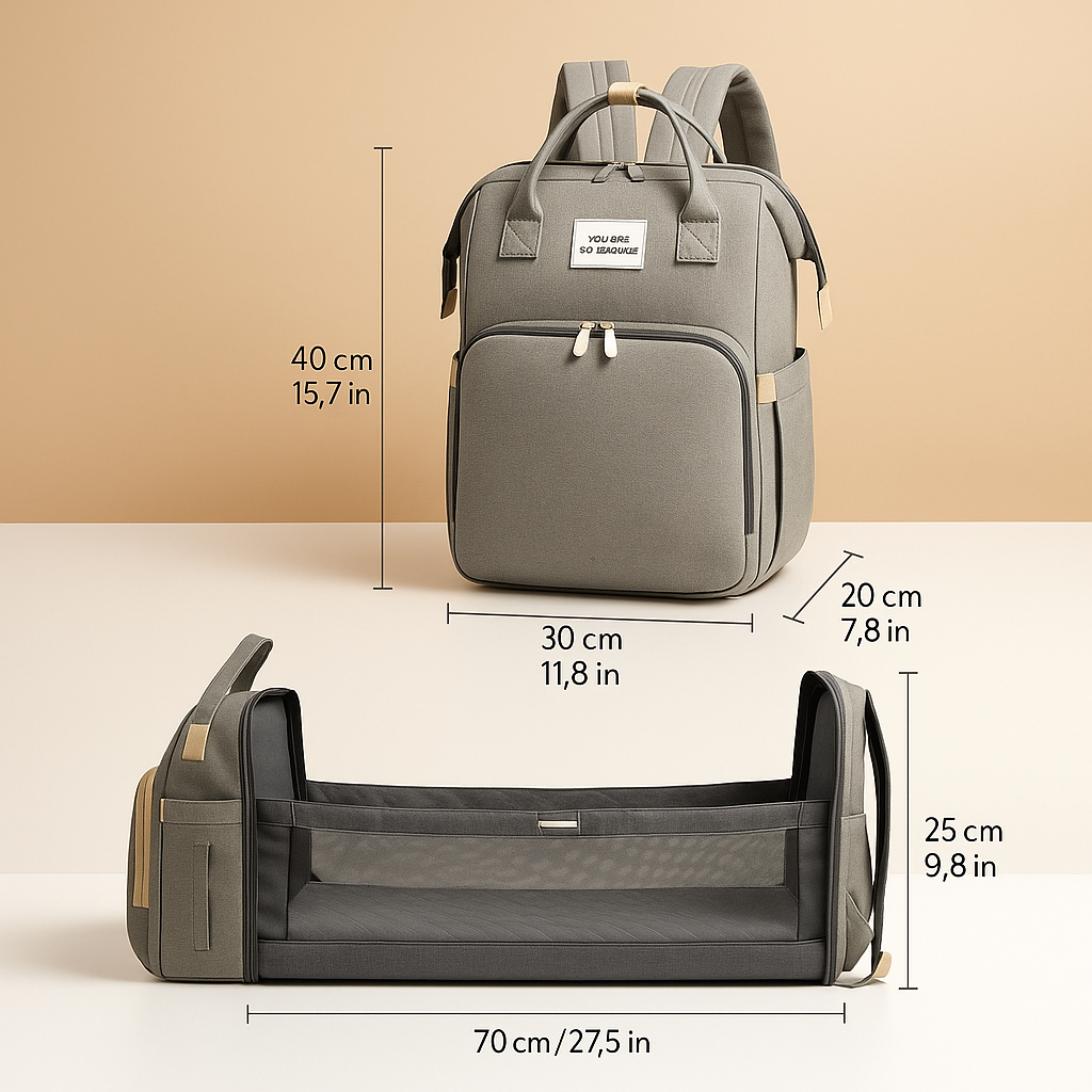 Travel diaper backpack | Amelia