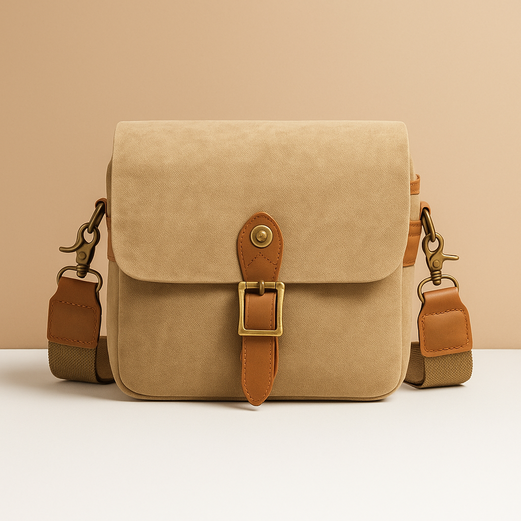 Vintage canvas DSLR camera bag with padded dividers | Ryder