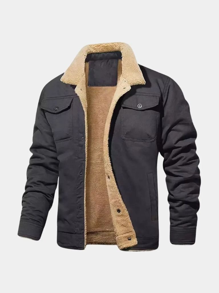 Retro Fleece Bomber Jacket - Rowan