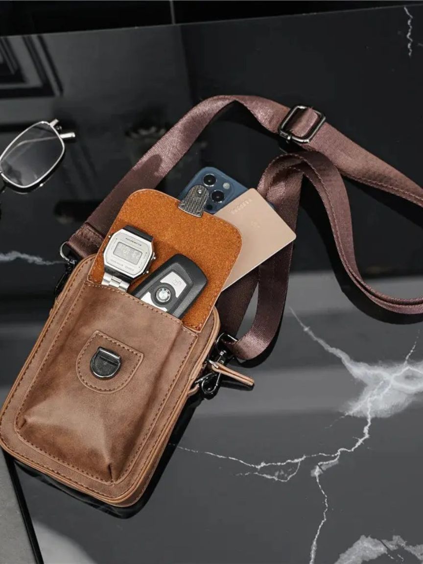 Rowan Mini Vintage Leather Crossbody Bag