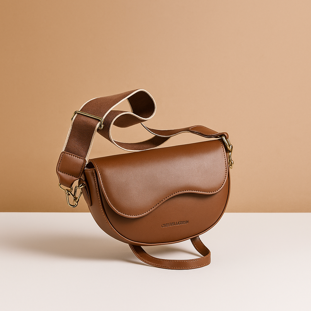Vintage saddle crossbody bag | Ruby