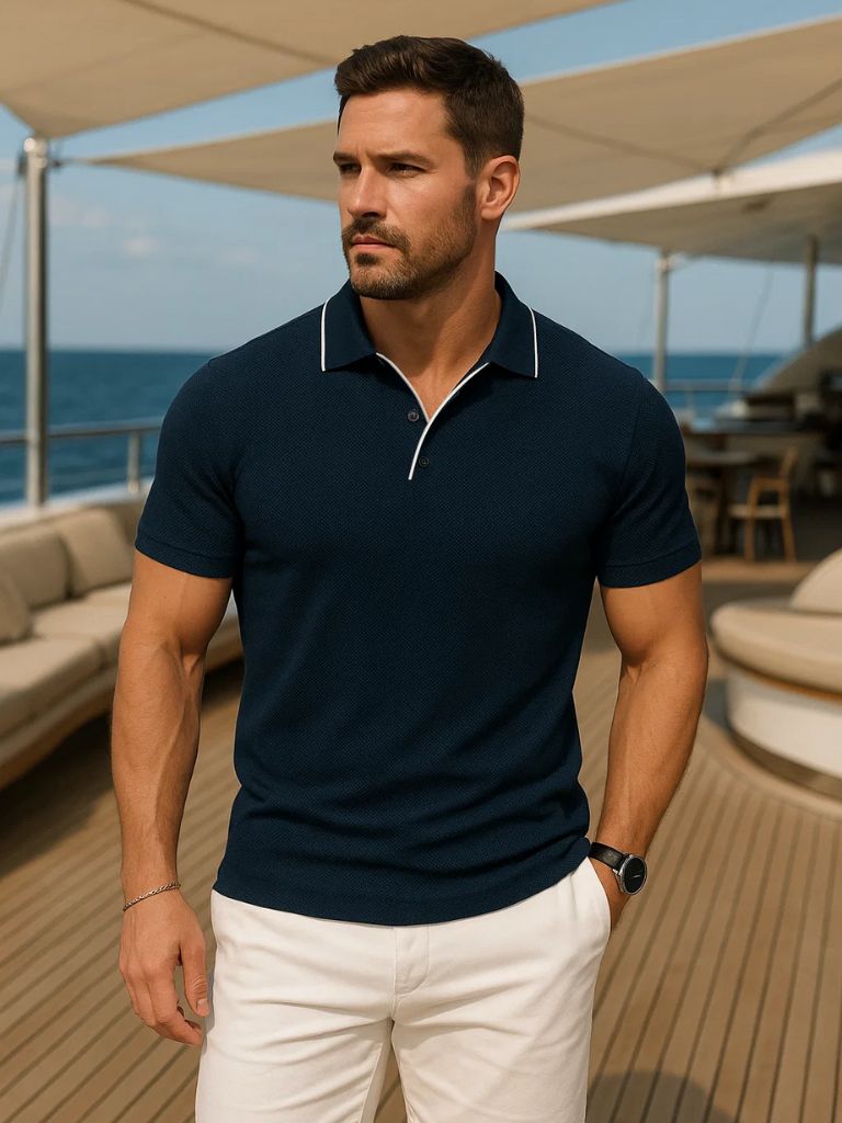 Volt Blue Polo – Rowan
