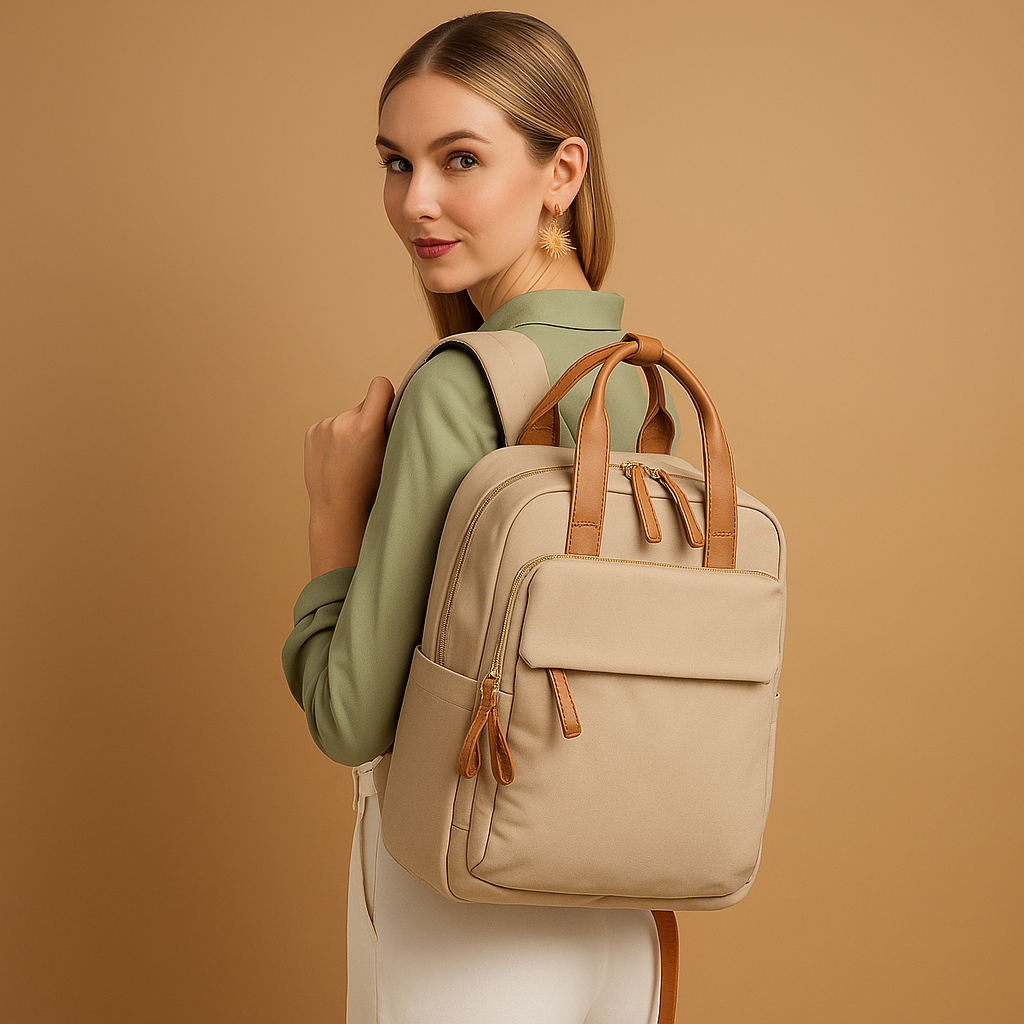 Water-repellent laptop backpack | Yara