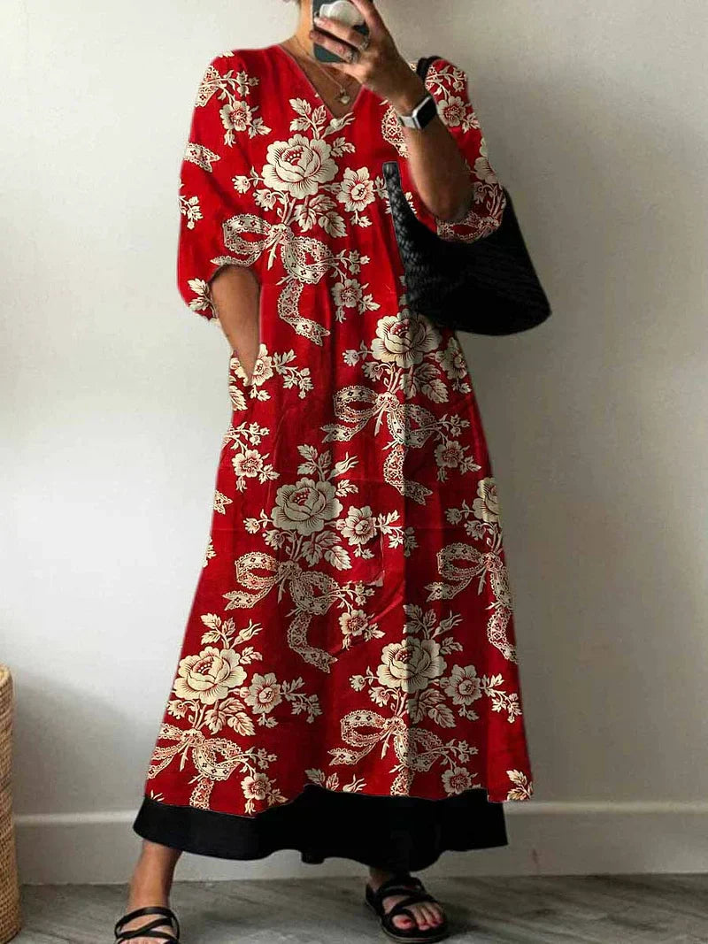 Julia™ | Elegant Printed Dress