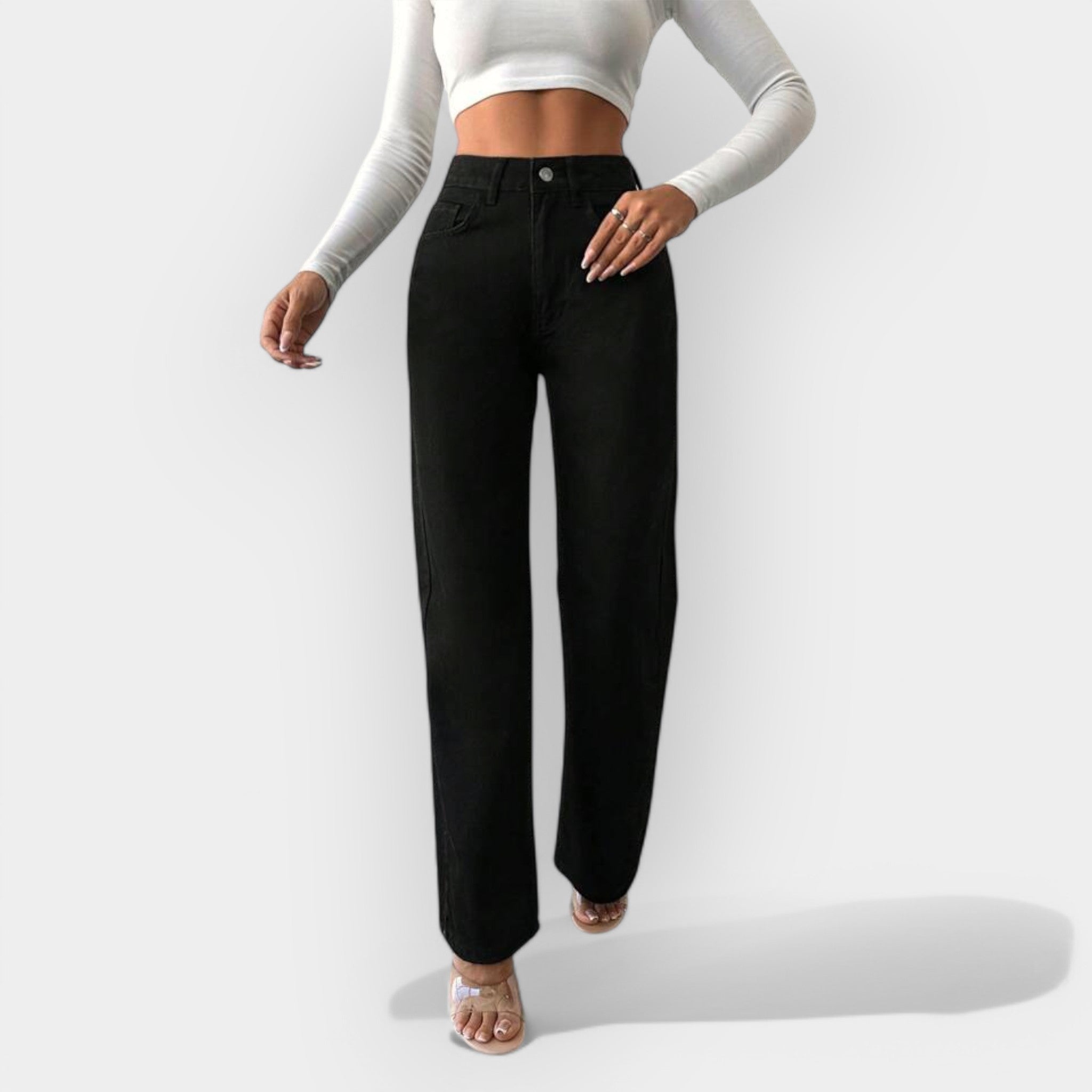 Donna™ | Wide Leg High-Waisted Jeans