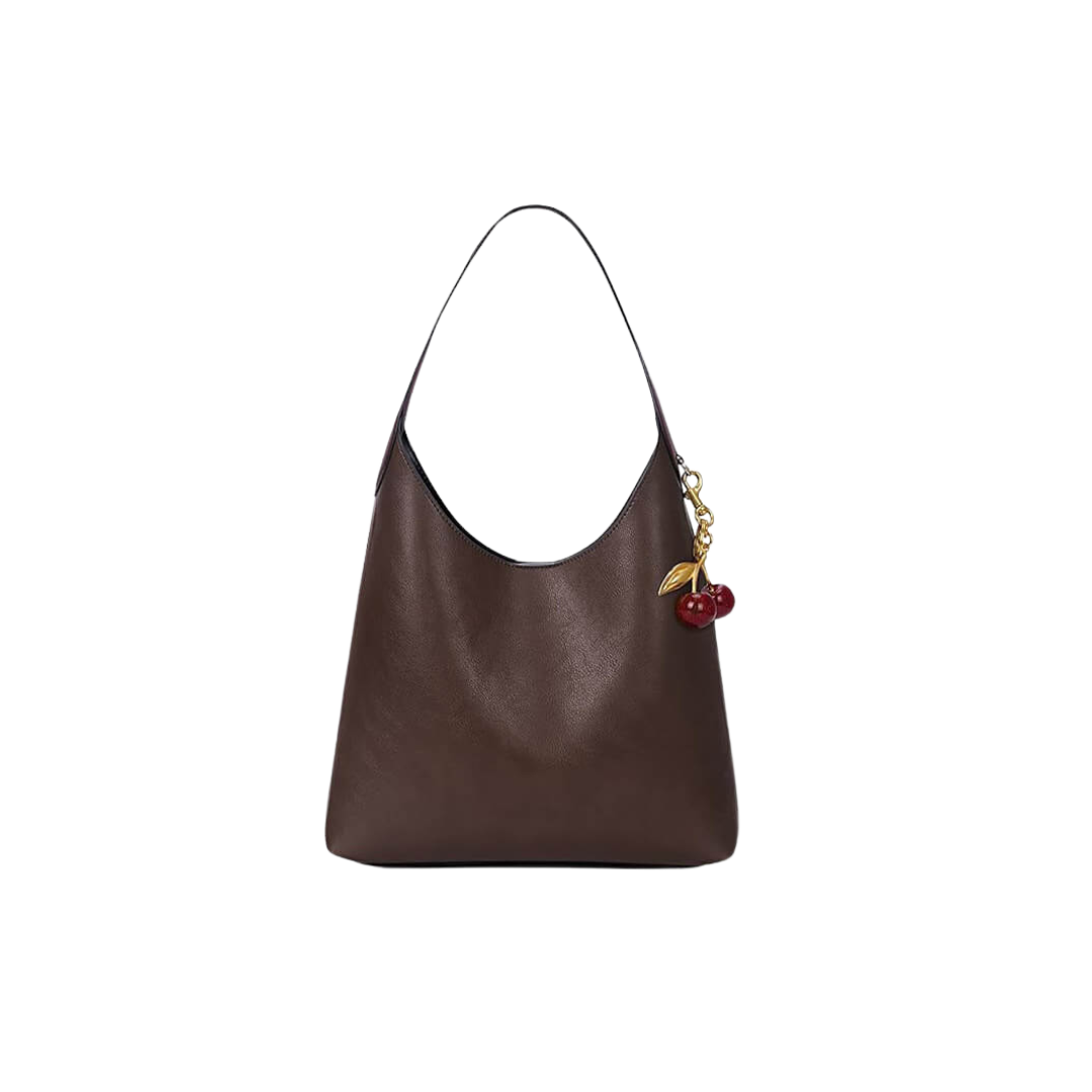 Clotilde | Faux Leather Bag with Cherry Charm