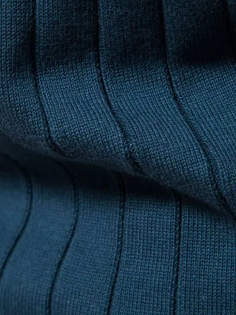 Simple Jacquard Zip Sweater - Rowan