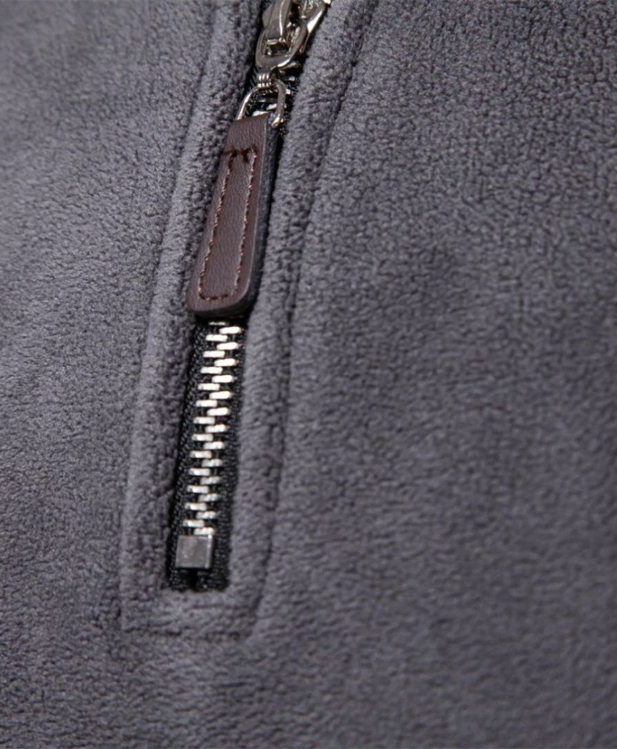 High Neck Zip Sweater Alpine - Rowan