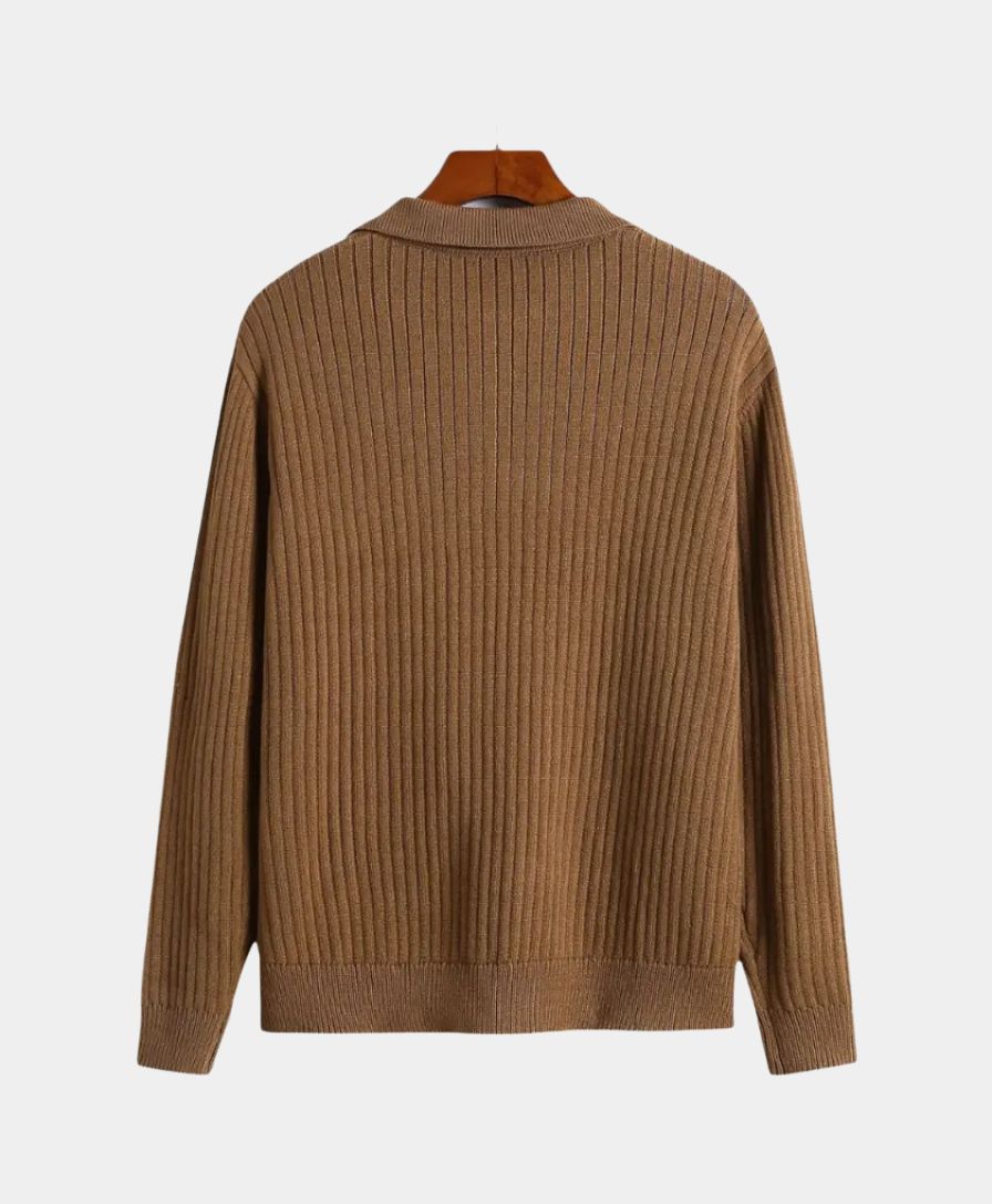 Polyester Sweater with V-Neck - Rowan
