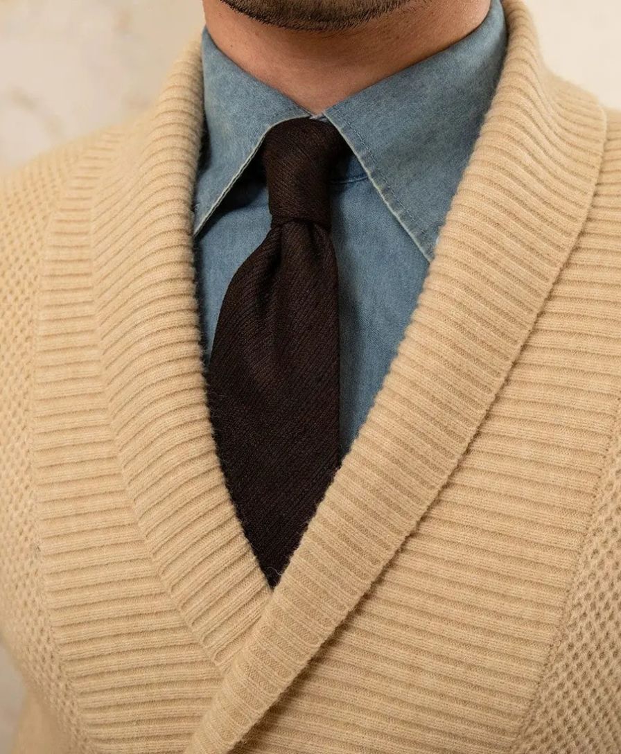 Elegant British Knitted Cardigan - Rowan