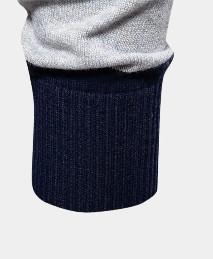 Colorful Hooded Sweatshirt with Half-Zip - Rowan